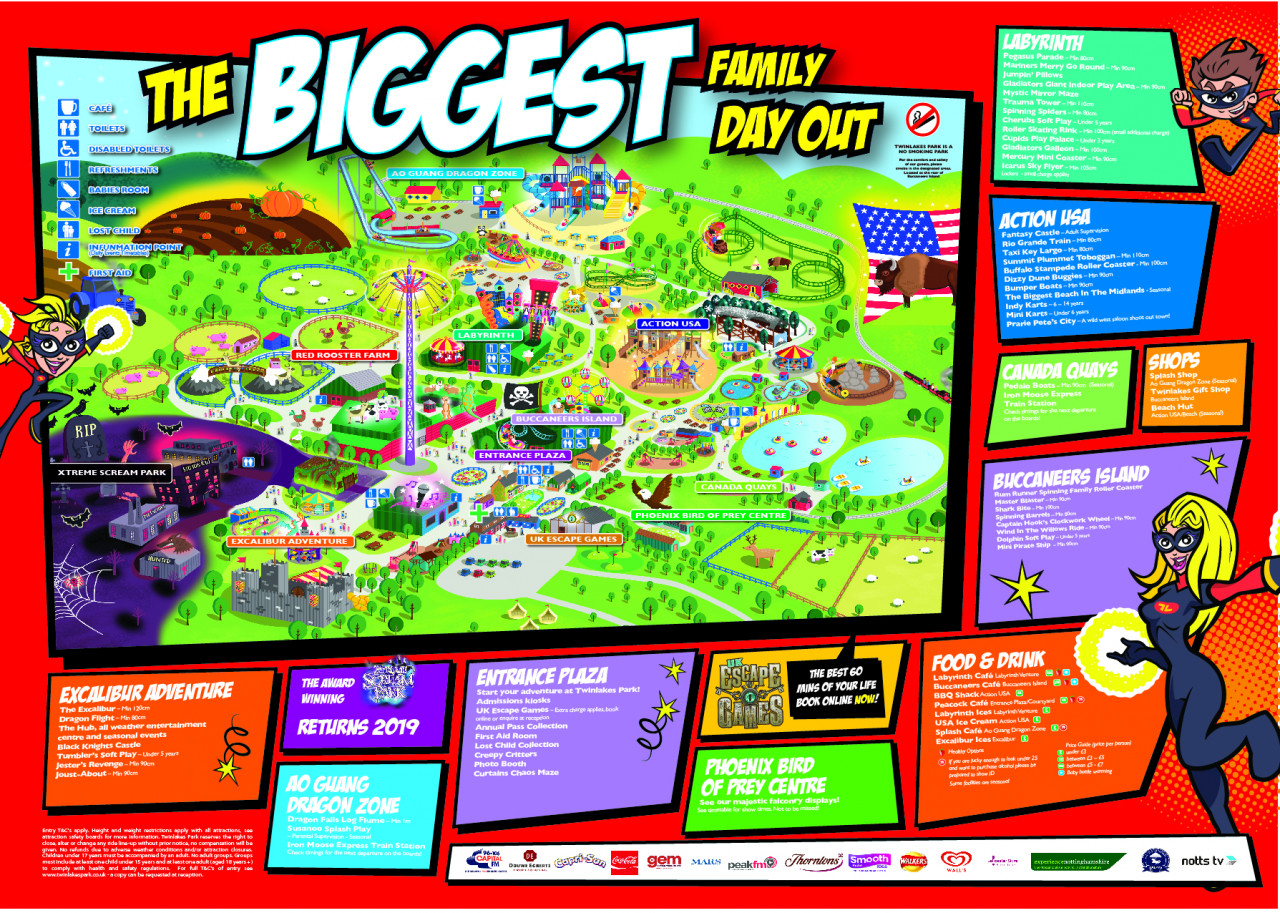 Twinlakes Park Thorpe Arnold Leicestershire Great British Play Map
